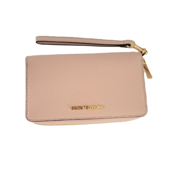 Michael Kors Jet Set Travel Large Flat Multifunction Phone Case Powder Blush - Picture 5 of 6